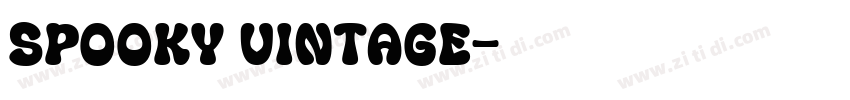 Spooky Vintage字体转换